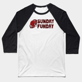 Sunday Funday - Grunge Style Baseball T-Shirt